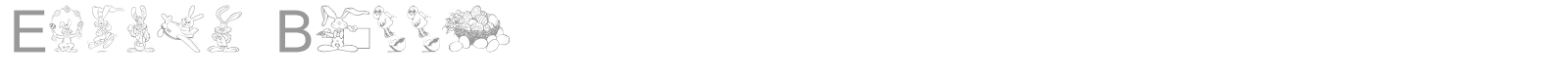 Easter Bunny font preview